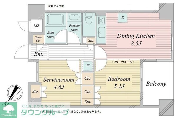 アクティ東仲通りの物件間取画像